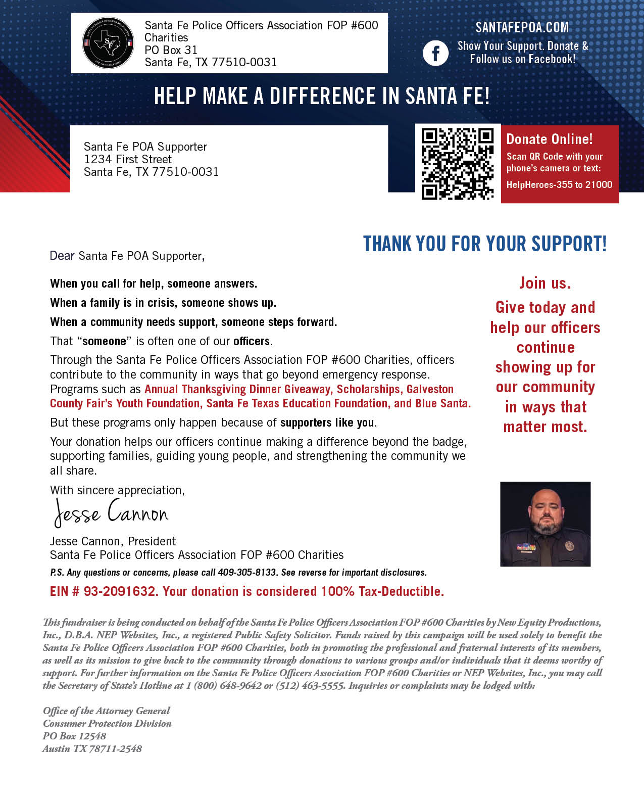Donation Letter